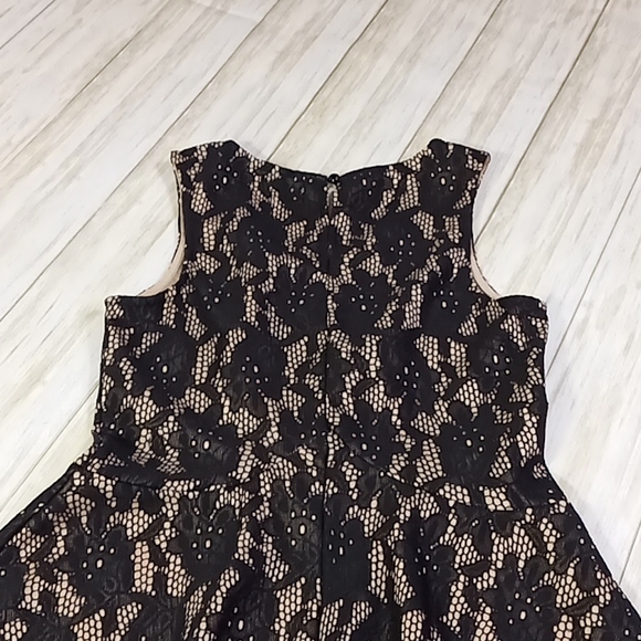 Blue Rain Black Lace Lined A-Line Dress Size Medium - Picture 4 of 14